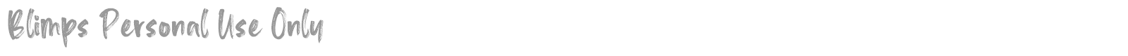 Blimps font preview